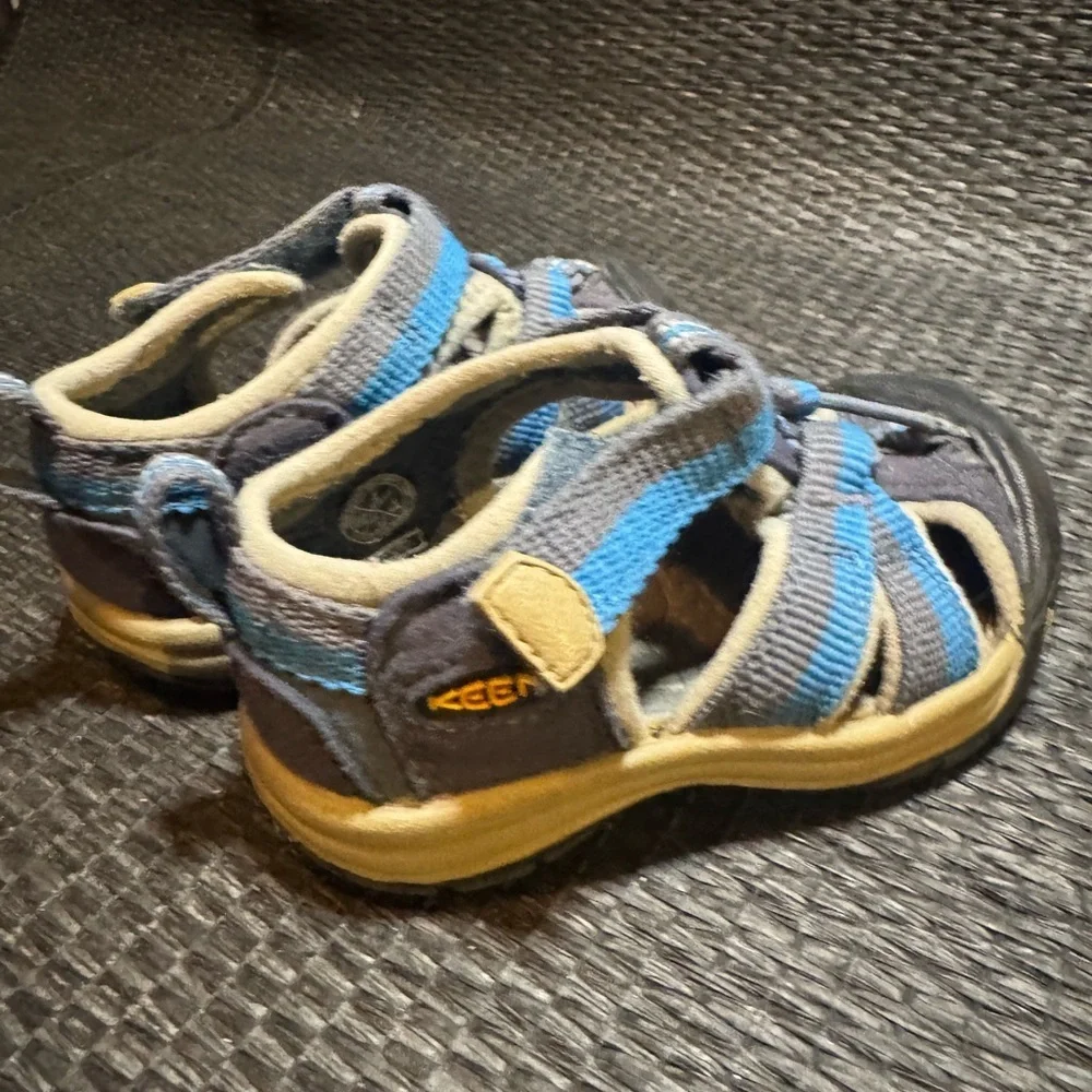 Keen Kids Blue and Tan Adventure Sandals